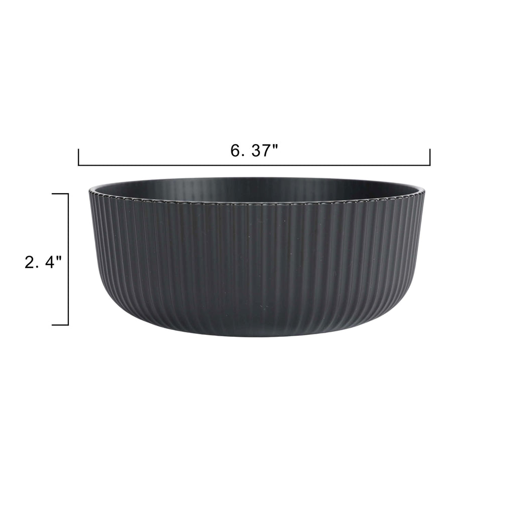 - Black Eco-Friendly Recycled Plastic Cereal Bowl, 38-Ounce