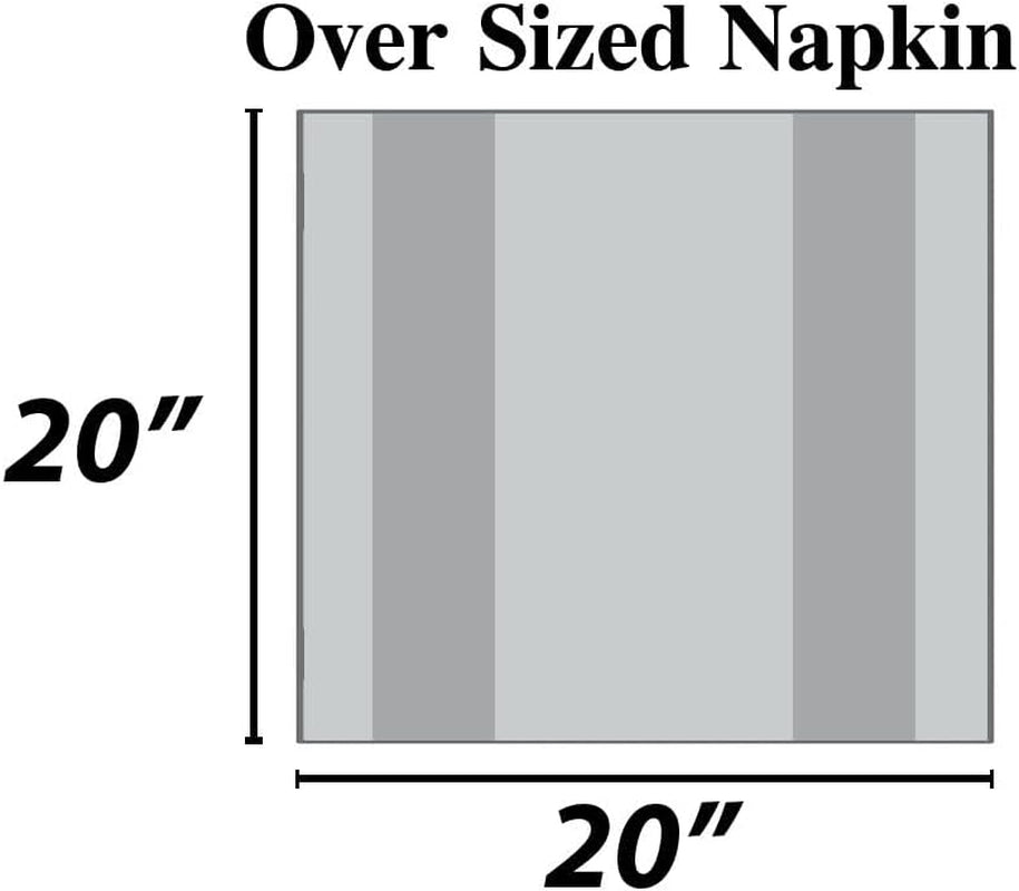 Cotton Dinner Napkins Set of 6, Highly Absorbent 20X20 Inches Premium Cloth Napkins Hotel Quality Reusable & Washable Table Dinner Napkins for Home & Weddings - Aqua/White, Checks