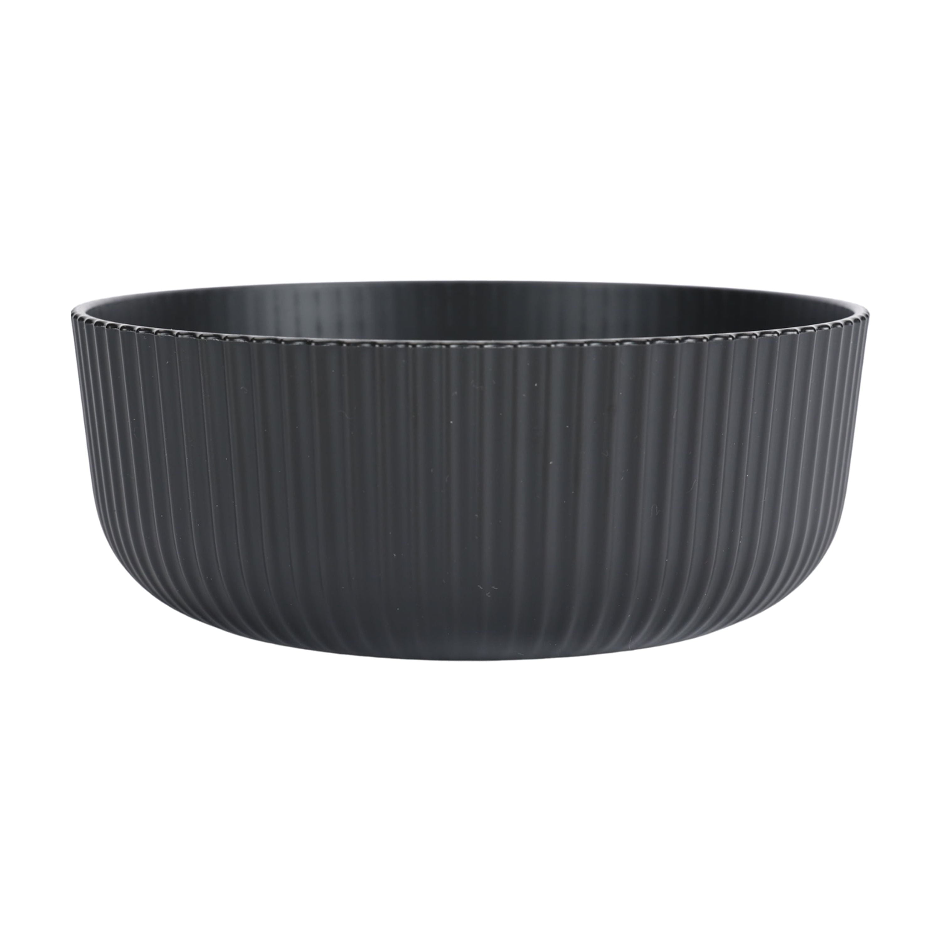 - Black Eco-Friendly Recycled Plastic Cereal Bowl, 38-Ounce