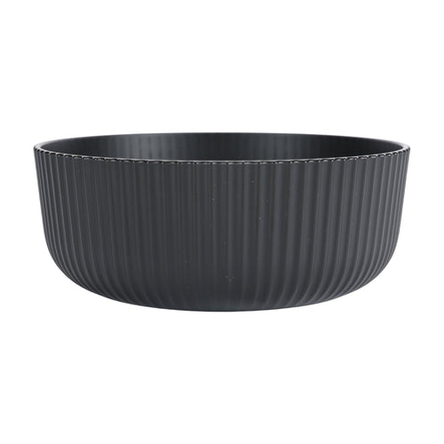 - Black Eco-Friendly Recycled Plastic Cereal Bowl, 38-Ounce
