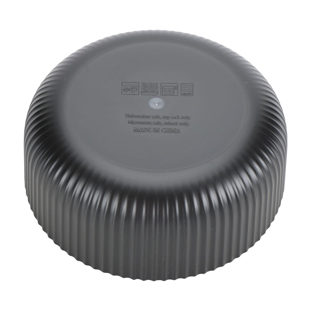 - Black Eco-Friendly Recycled Plastic Cereal Bowl, 38-Ounce